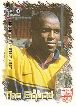 Christopher Wreh Arsenal 1999 Futera Fans' Selection #27